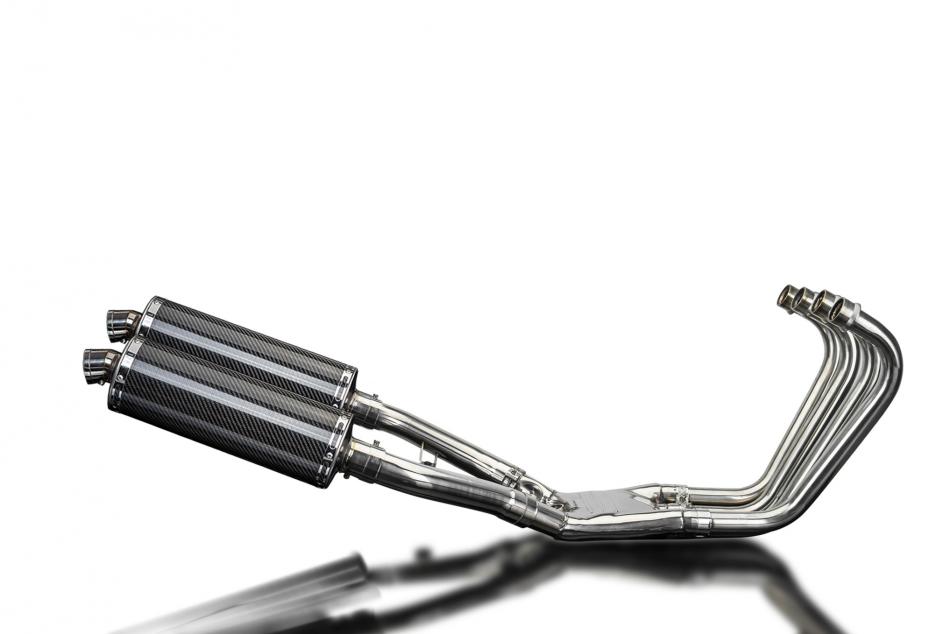 Yamaha FJ1100 1984-1985 Full Exhaust 4-2 350mm Oval Carbon Silencers