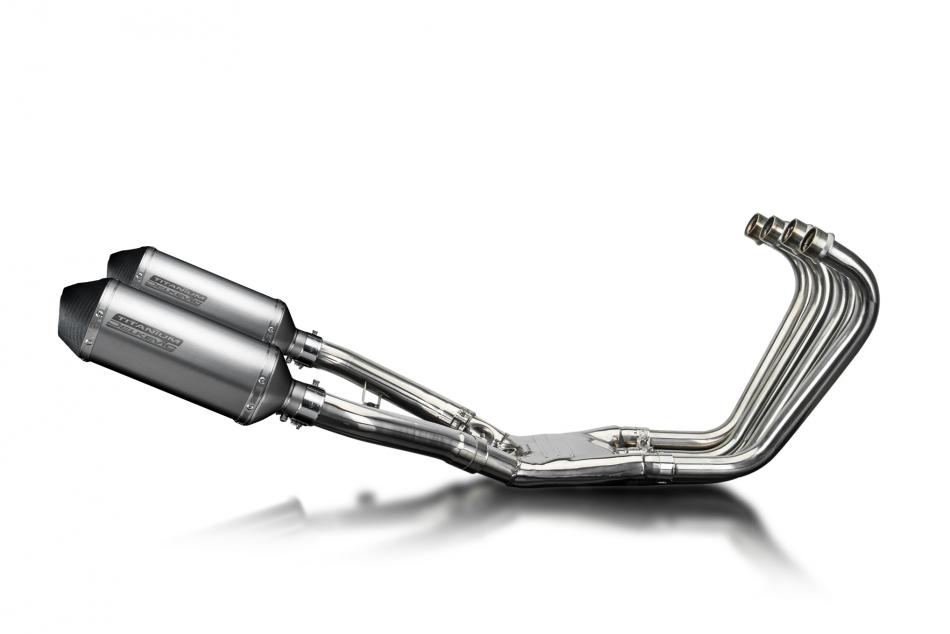 Yamaha FJ1100 1984-1985 Complete Exhaust 4-2 260mm X-Oval Titanium Silencers