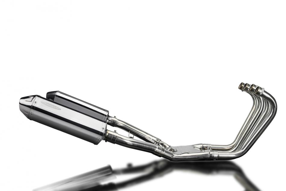 Yamaha FJ1100 1984-1985 Full Exhaust 4-2 320mm Tri-Oval Stainless Silencers