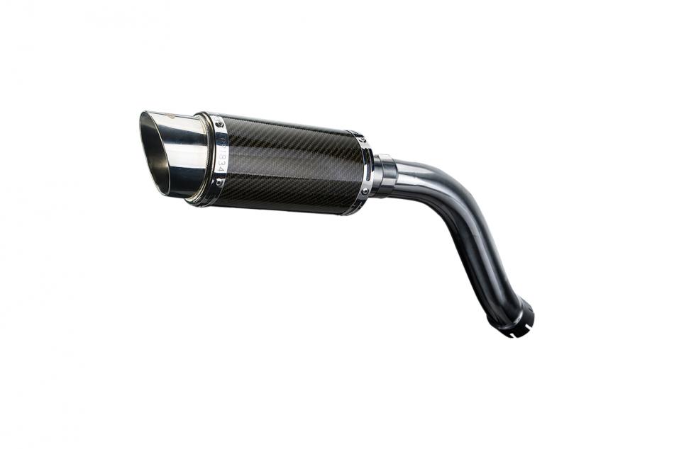 SUZUKI SV650 S 03-15 Hi-LEVEL 200mm ROUND CARBON  SILENCER EXHAUST KIT