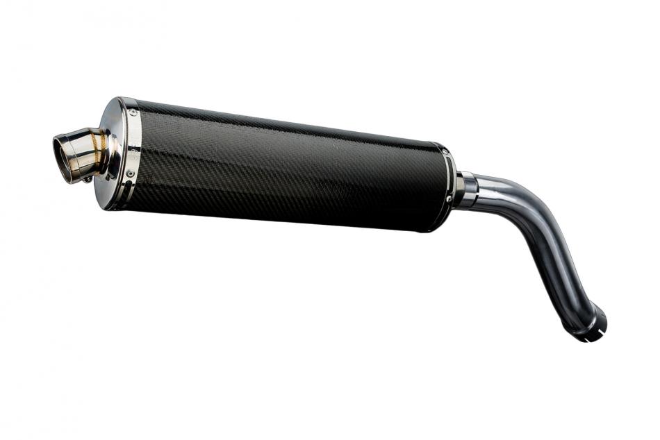 SUZUKI SV650 S 03-15 Hi-LEVEL 450mm OVAL CARBON BSAU SILENCER EXHAUST KIT