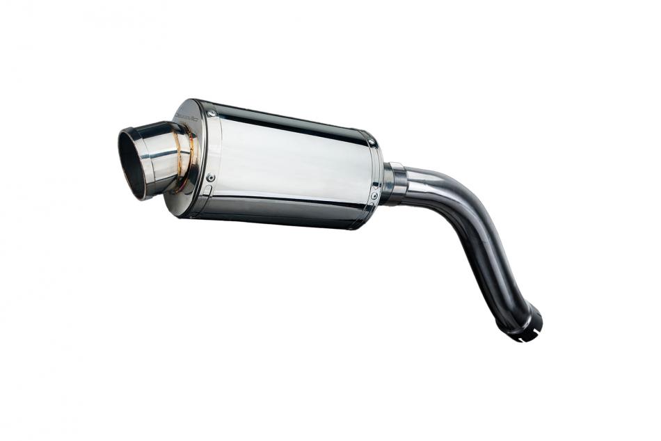 SUZUKI SV650 S 03-15 Hi-LEVEL 225mm OVAL STAINLESS SILENCER EXHAUST KIT