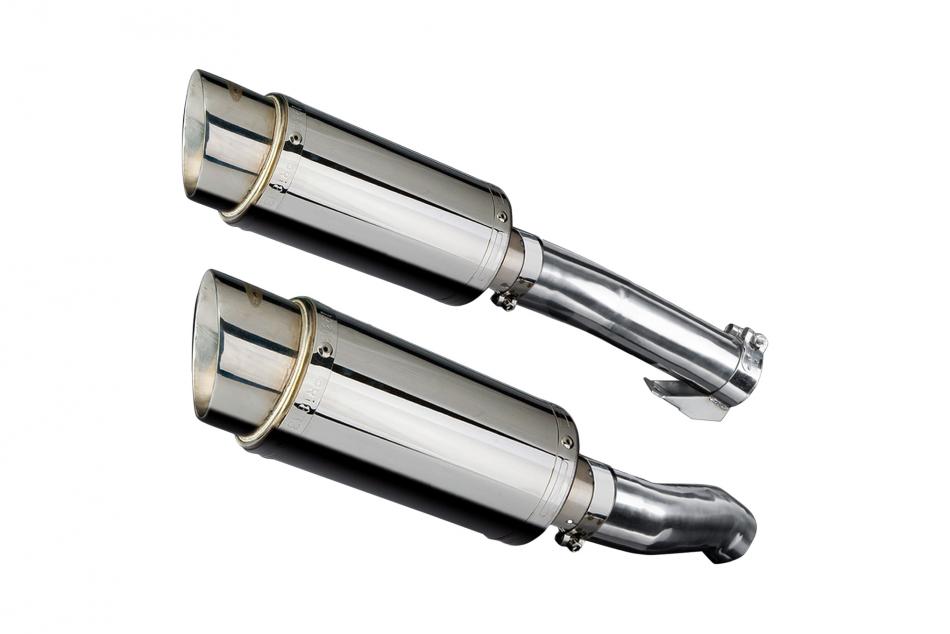 KAWASAKI Z1000 2010-2020 200mm ROUND STAINLESS SILENCER EXHAUST KIT