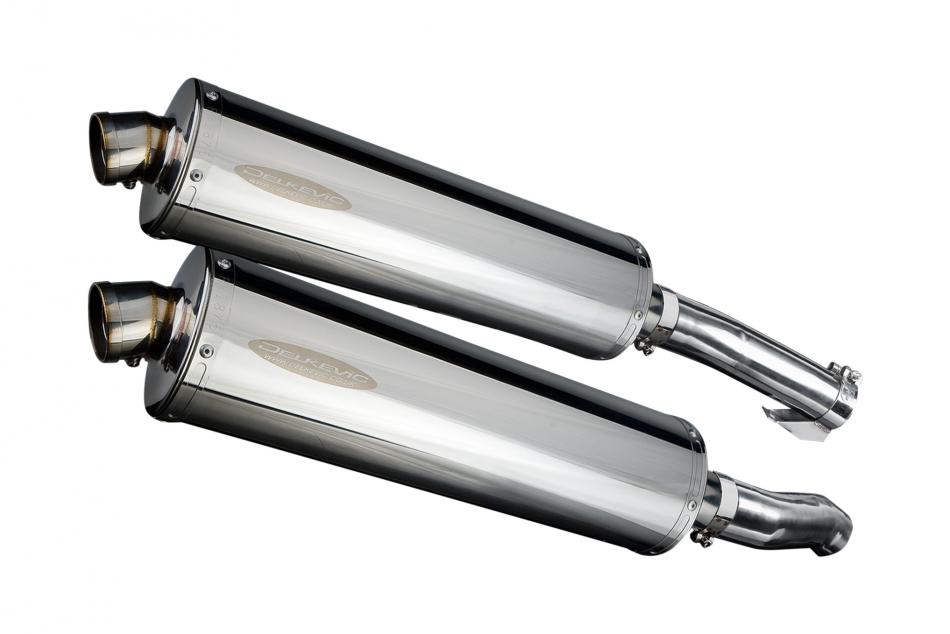 KAWASAKI Z1000 2010-2020 450mm OVAL STAINLESS BSAU SILENCER EXHAUST KIT