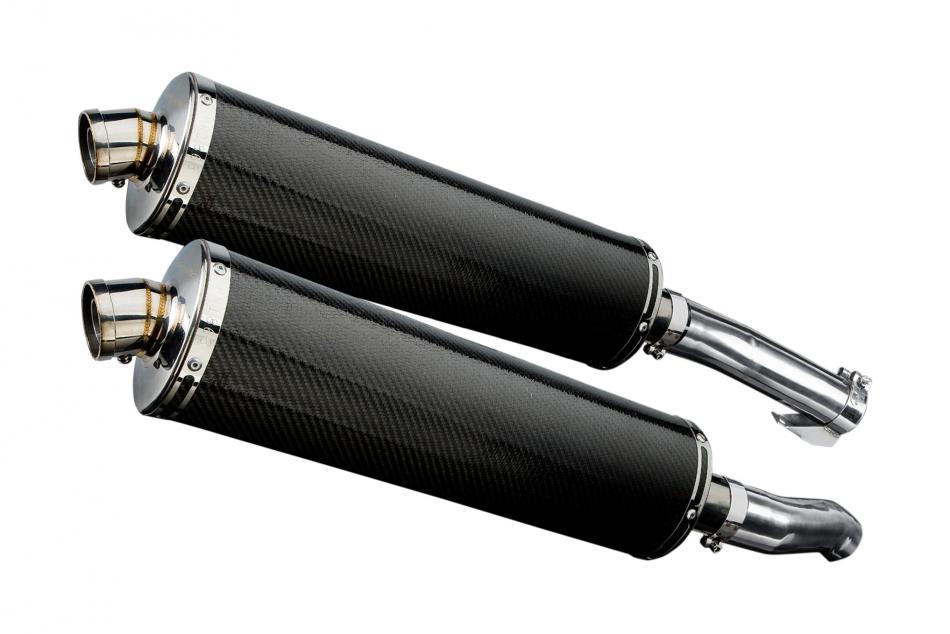 KAWASAKI Z1000 2010-2020 450mm OVAL CARBON BSAU SILENCER EXHAUST KIT