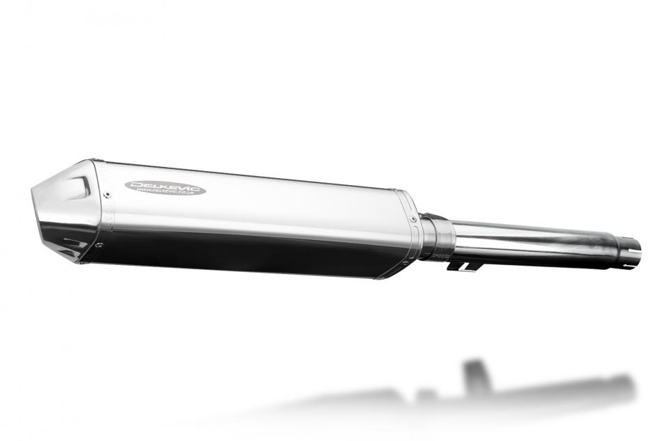 SR400 2014-2016 / TRI-OVAL 420mm (17 inch) R/H SILENCER 304 STAINLESS STEEL