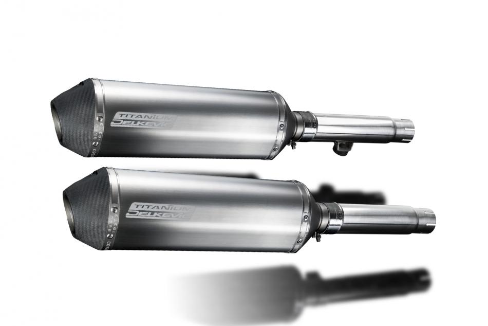 Honda CB450 K3-K7 1970-1974 343mm X-Oval Titanium Exhaust Silencer Can Kit