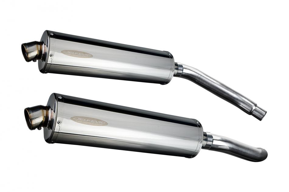 SUZUKI GSXR1100 K-L-M-N 1989-93 450mm OVAL STAINLESS BSAU SILENCER EXHAUST KIT