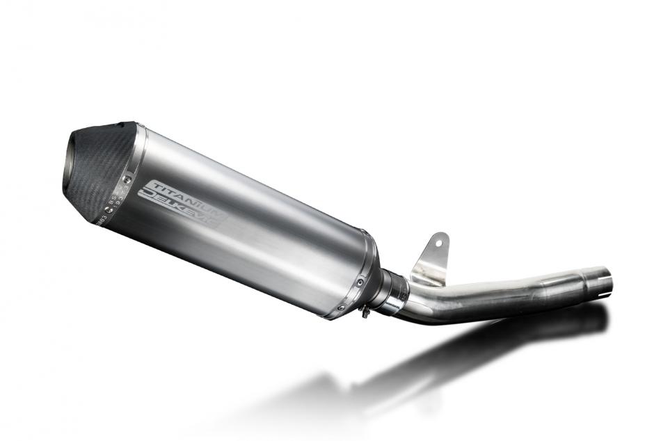 Honda CBF250 2004-2012 343mm X-Oval Titanium Exhaust Silencer Can Kit