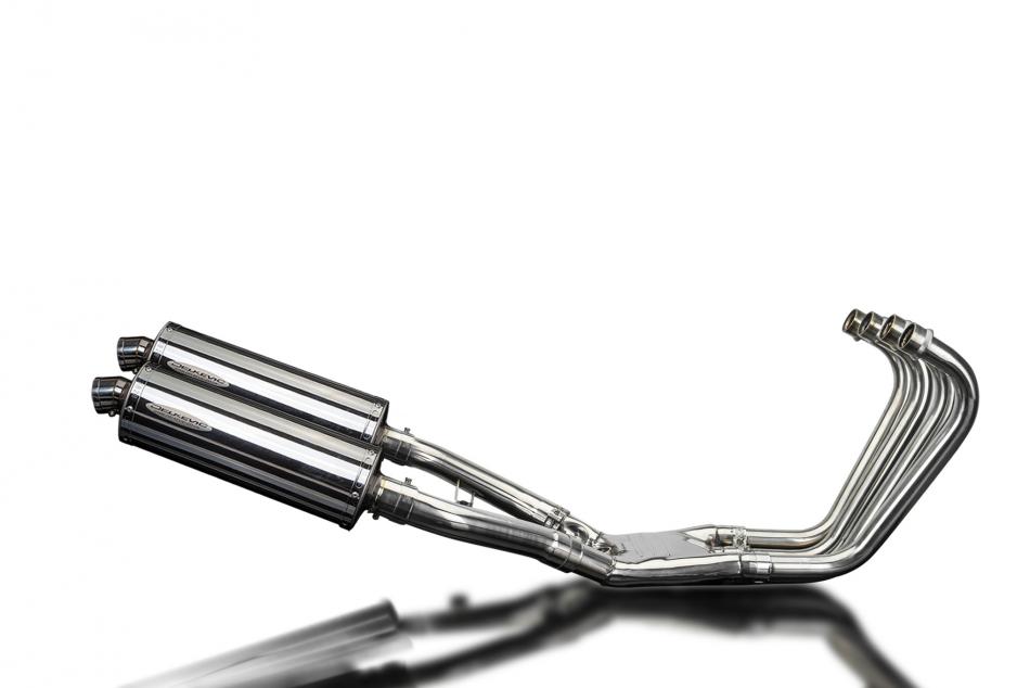 Yamaha FJ1200 1TX 1986-1987 Full Exhaust 4-2 350mm Oval Stainless Silenncers