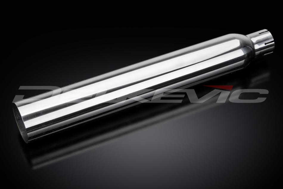 DELKEVIC EXHAUST SILENCER SLEEVE CUSTOM 550mm LONG 80mm O.D STAINLESS