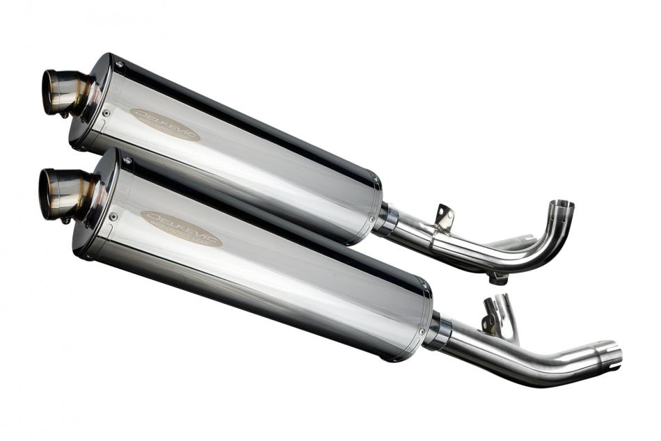 Yamaha V-Max 1700 2009-2016 450mm Oval Stainless Exhaust Silencer Can Kit