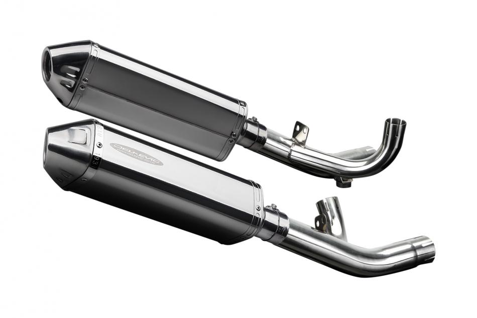 Yamaha V-Max 1700 2009-2016 320mm Tri-Oval Stainless Exhaust Silencer Can Kit
