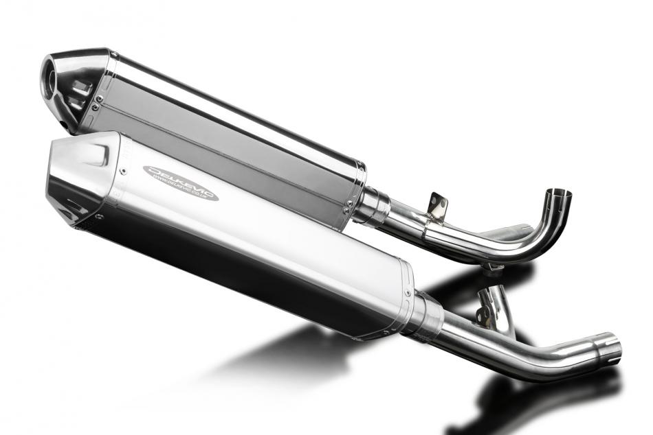 Yamaha V-Max 1700 2009-2016 420mm Tri-Oval Stainless Exhaust Silencer Can Kit