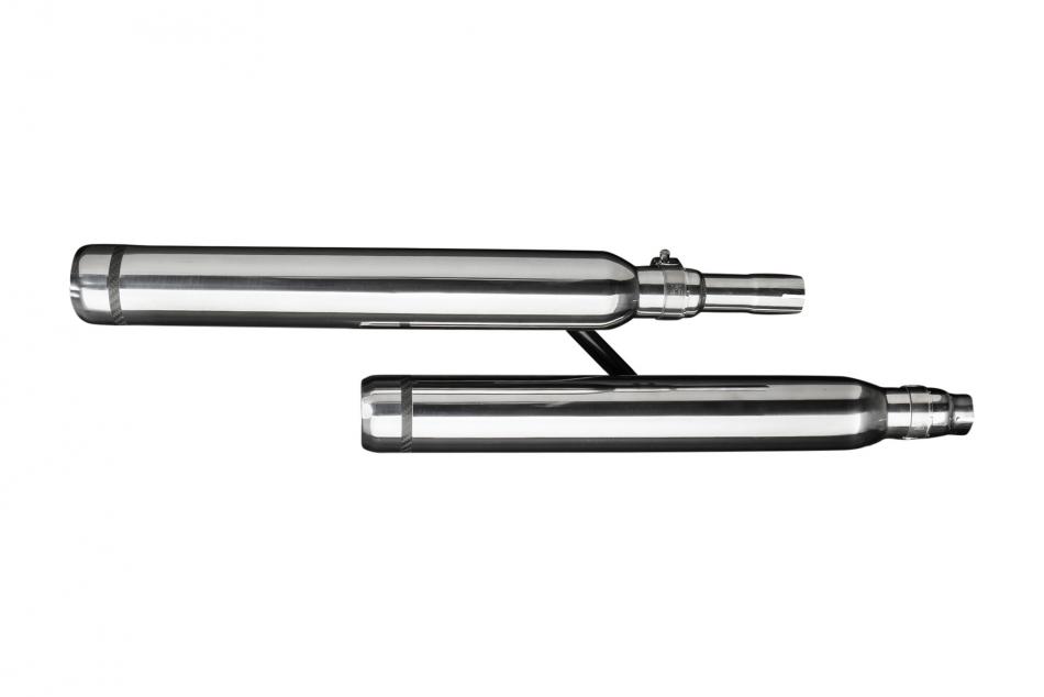 HONDA VT1100C2 2000-2007 550mm CUSTOM SILENCER EXHAUST KIT BULL NOSE