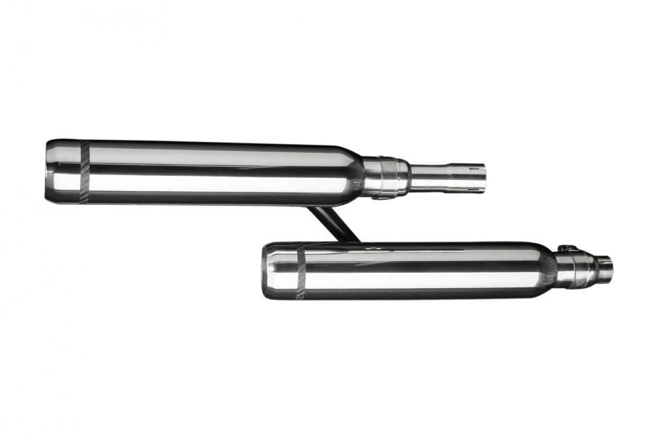 HONDA VT1100C2 2000-2007 410mm CUSTOM SILENCER EXHAUST KIT  BULL NOSE