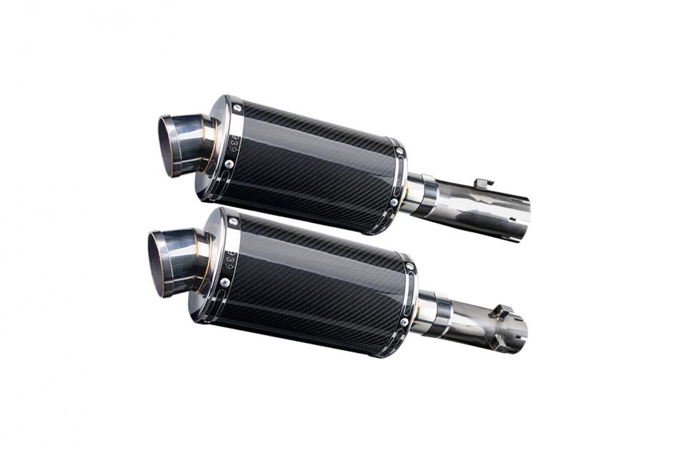 HONDA CB1300DC X-4 1997-2003 225mm OVAL CARBON SILENCER EXHAUST KIT