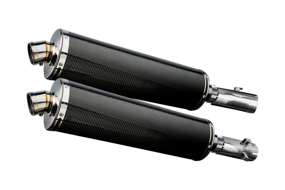 HONDA CB1300DC X-4 1997-2003 450mm OVAL CARBON BSAU SILENCER EXHAUST KIT