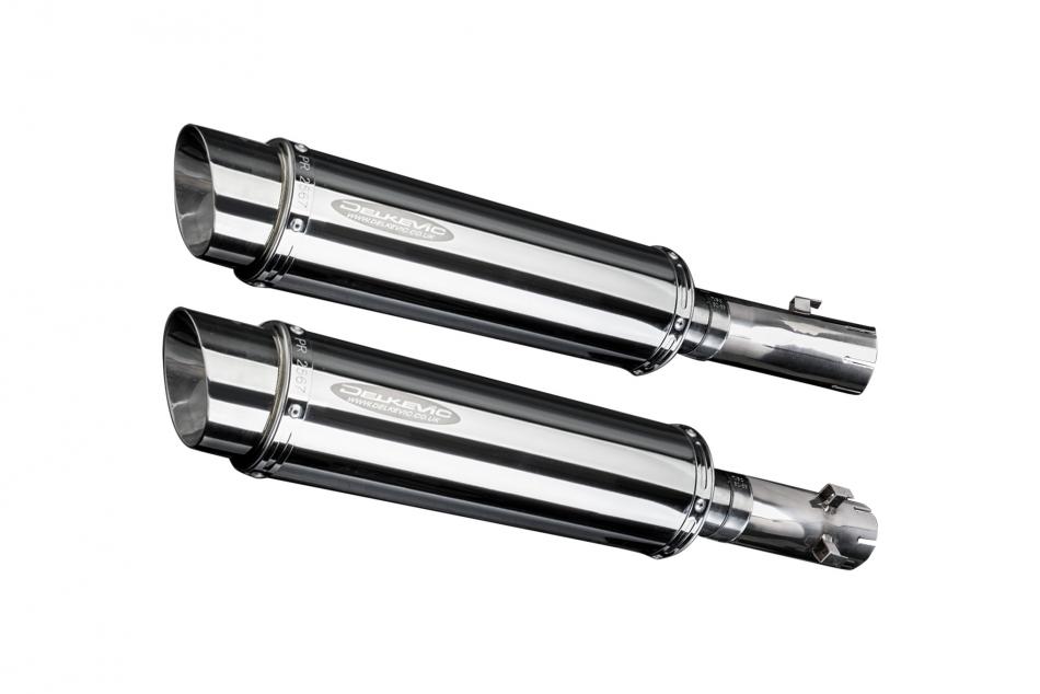 HONDA CB1300DC X-4 1997-2003 350mm ROUND STAINLESS BSAU SILENCER EXHAUST KIT