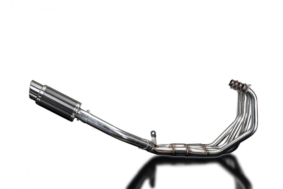HONDA CBR900RR FIREBLADE 1992-99 EXHAUST SYSTEM 200mm CARBON ROUND SILENCER