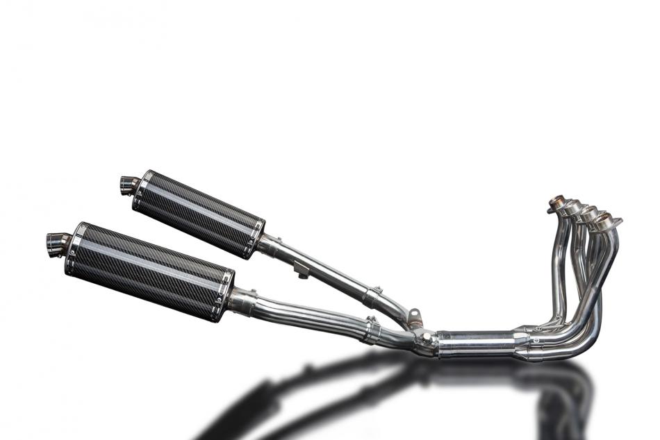 HONDA CB1100SF X11 1999-02 FULL 4-2 EXHAUST 350mm CARBON OVAL BSAU SILENCERS