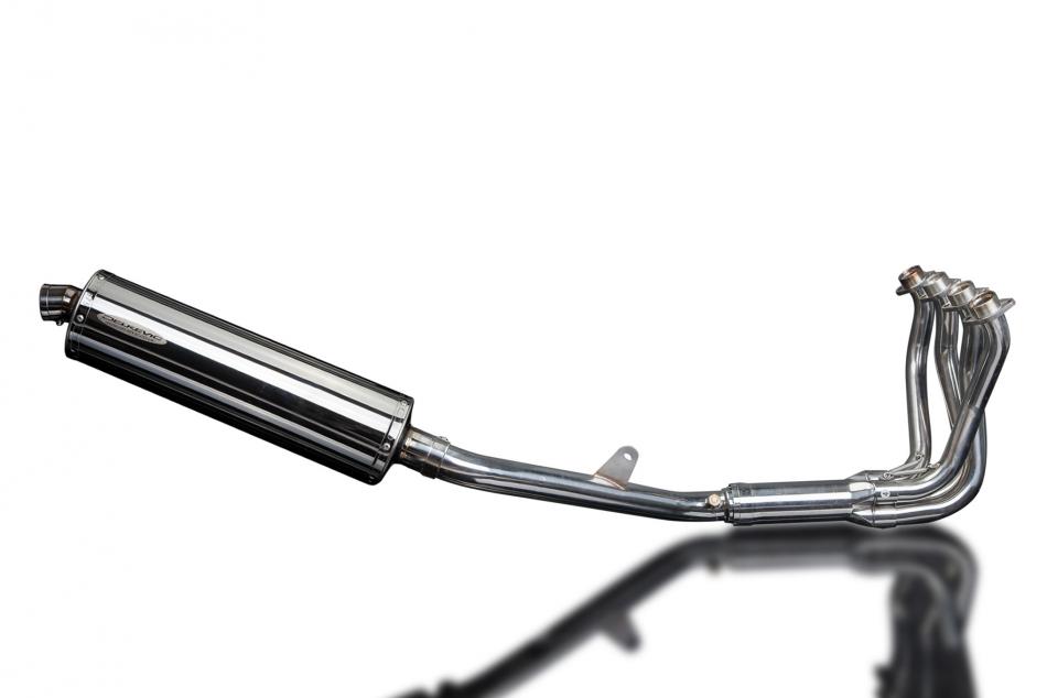 HONDA CB1100SF X11 1999-02 FULL 4-1 EXHAUST 450mm STAINLESS OVAL BSAU SILENCER