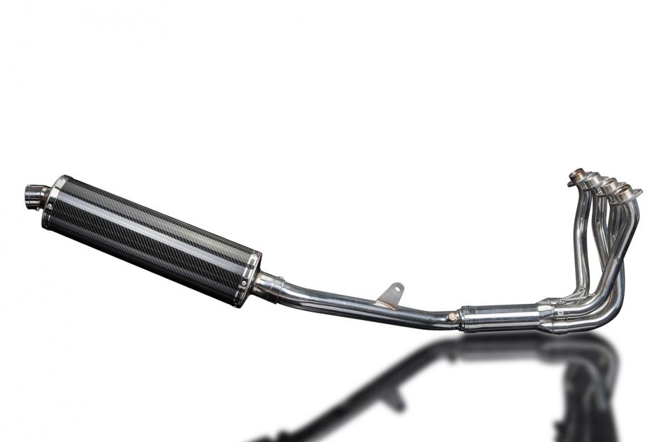 HONDA CB1100SF X11 1999-02 FULL 4-1 EXHAUST 450mm CARBON OVAL BSAU SILENCER