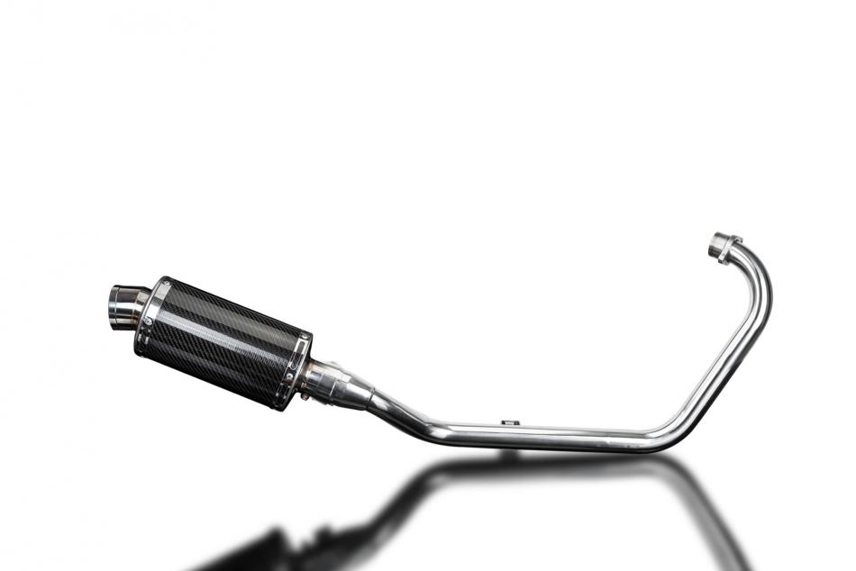 HONDA CB125F 2015-2018 FULL EXHAUST SYSTEM 225mm CARBON OVAL SILENCER