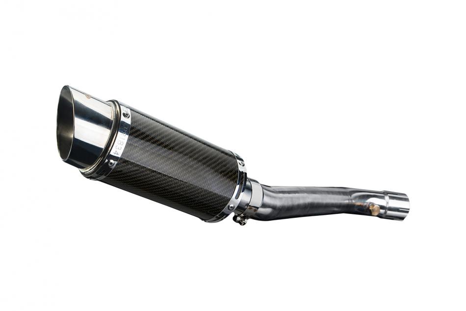 KAWASAKI ZX10R NINJA 16-18 DECAT 200mm ROUND CARBON  SILENCER EXHAUST KIT