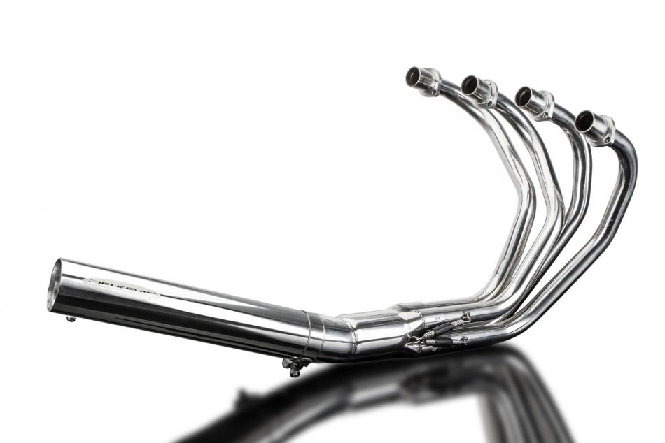 HONDA CB350F 1972-74 FULL 4-1 STAINLESS STEEL EXHAUST CLASSIC STRAIGHT SILENCER