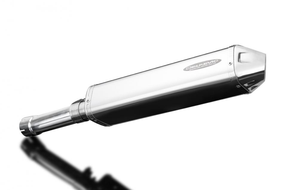 BMW F800 GS 2007-2018 420mm Tri-Oval Stainless Exhaust Silencer Can Kit