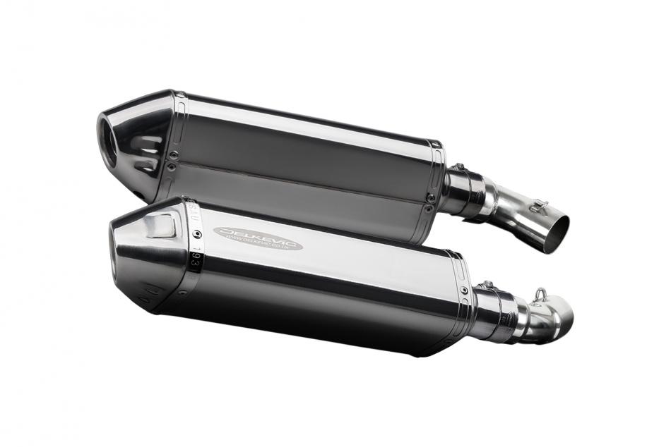 DUCATI MONSTER 696 2008-2014 320mm TRI STAINLESS BSAU SILENCER EXHAUST KIT