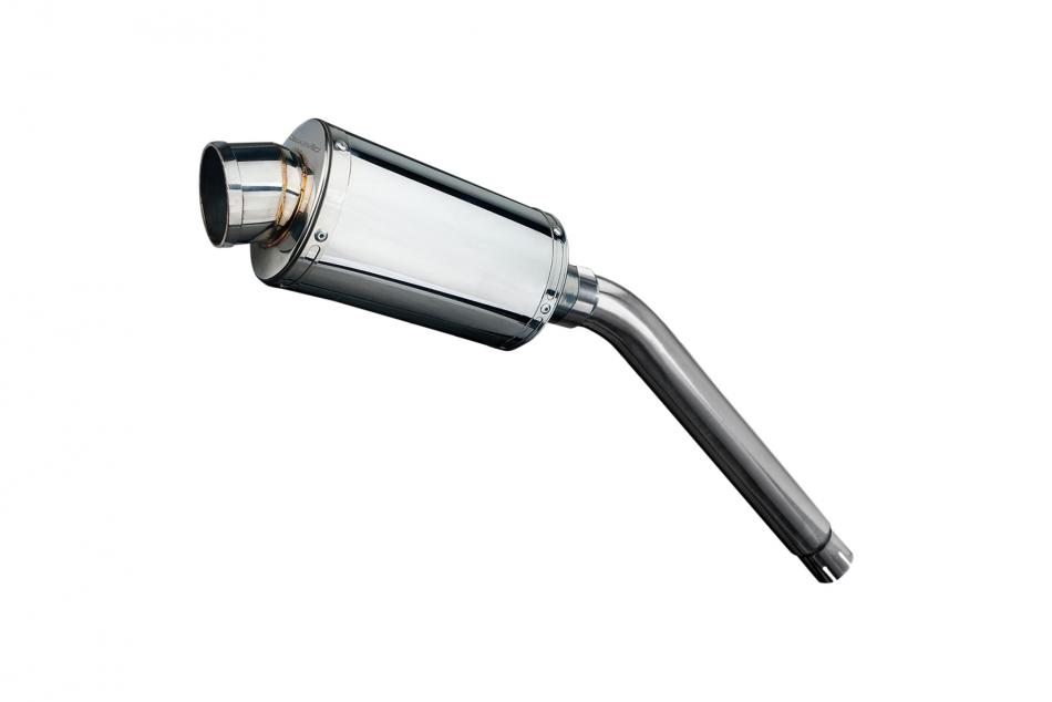 HONDA XL600V TRANSALP 1987-2000 225mm OVAL STAINLESS SILENCER EXHAUST KIT