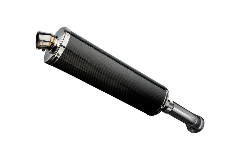 BMW K1300S 2009-2016 Delkevic 450mm Oval Carbon Exhaust Silencer Can Kit