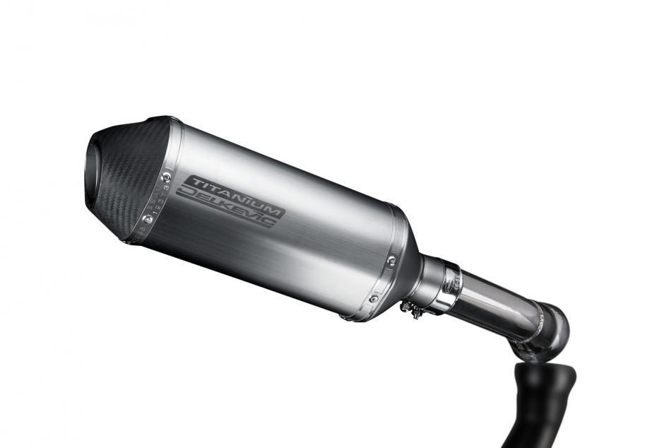 BMW K1300S 2009-2016 Delkevic 260mm X-Oval Titanium Exhaust Silencer Can Kit