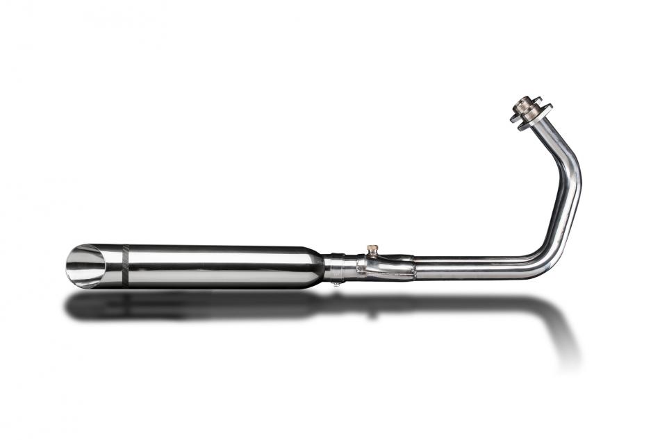 KAWASAKI VULCAN S EN650 2015-21 FULL 2-1 EXHAUST 410mm CUSTOM SILENCER SLASH CUT