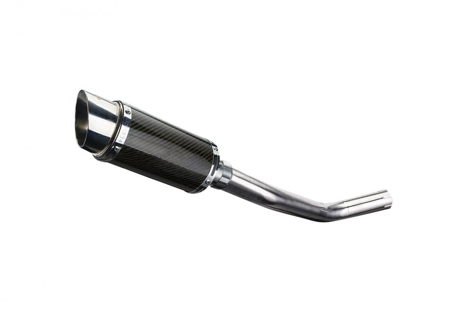 SUZUKI GSXR750 06-07 K6-K7 DECAT 200mm ROUND CARBON  SILENCER EXHAUST KIT