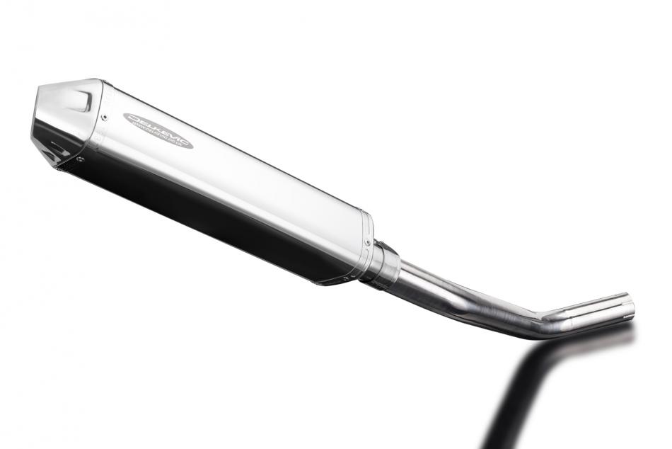 GSXR750 K6-K7 2006-2007 / DE-CAT TRI-OVAL 420mm (17 inch) RH SILENCER 304 STAINLESS STEEL