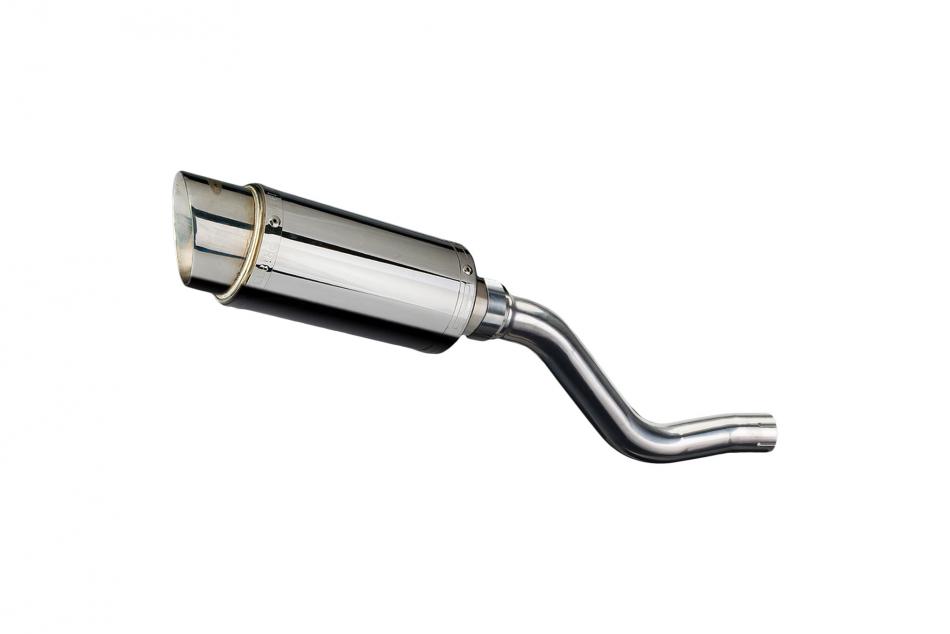 KLR650 E 2008-2018 2022-2024 / MINI 200mm (8 inch) ROUND SILENCER 304 STAINLESS STEEL