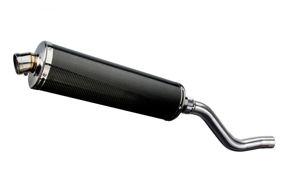 KLR650 E 2008-2018 2022-2024 / OVAL 450mm (18 inch) CARBON FIBRE SILENCER