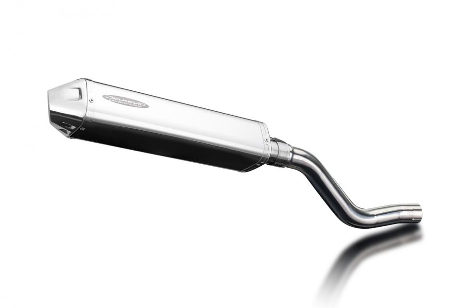 Kawasaki KLR650E 2008-2024 420mm Tri-Oval Stainless Exhaust Silencer Can Kit