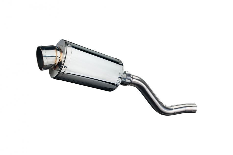 KLR650 E 2008-2018 2022-2024 / SS70 OVAL 225mm (9 inch) SILENCER 304 STAINLESS STEEL