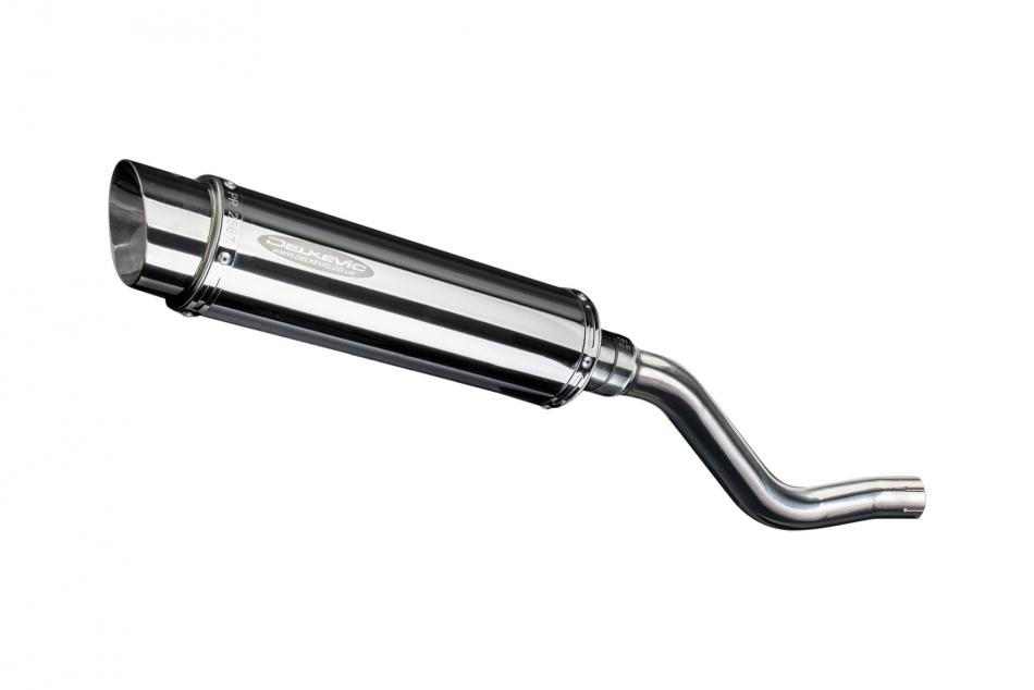 KLR650 E 2008-2018 2022-2024 / SL10 ROUND 350mm (14 inch) SILENCER 304 STAINLESS STEEL