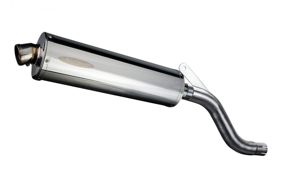 YAMAHA XT600 E 1990-2005 450mm OVAL STAINLESS BSAU SILENCER EXHAUST KIT