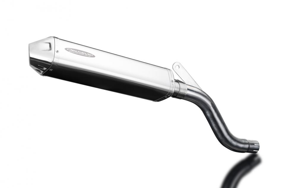 Yamaha XT600E 1990-2005 420mm Tri-Oval Stainless Exhaust Silencer Can Kit