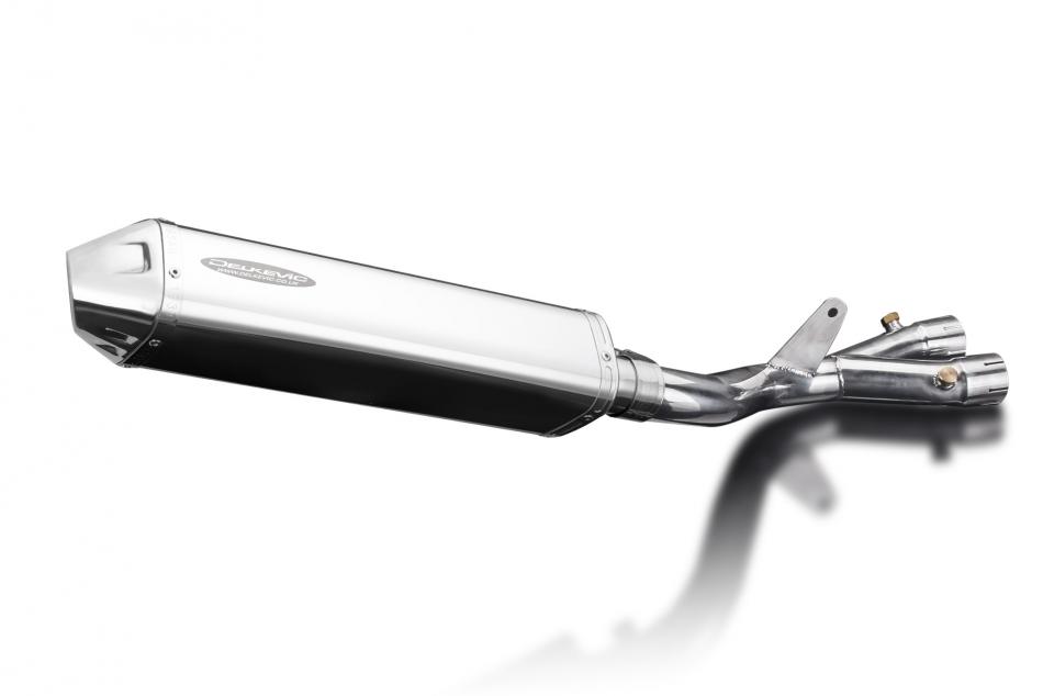 Yamaha MT-10 MT10 2016-2021 420mm Tri-Oval Stainless Exhaust Silencer Can Kit