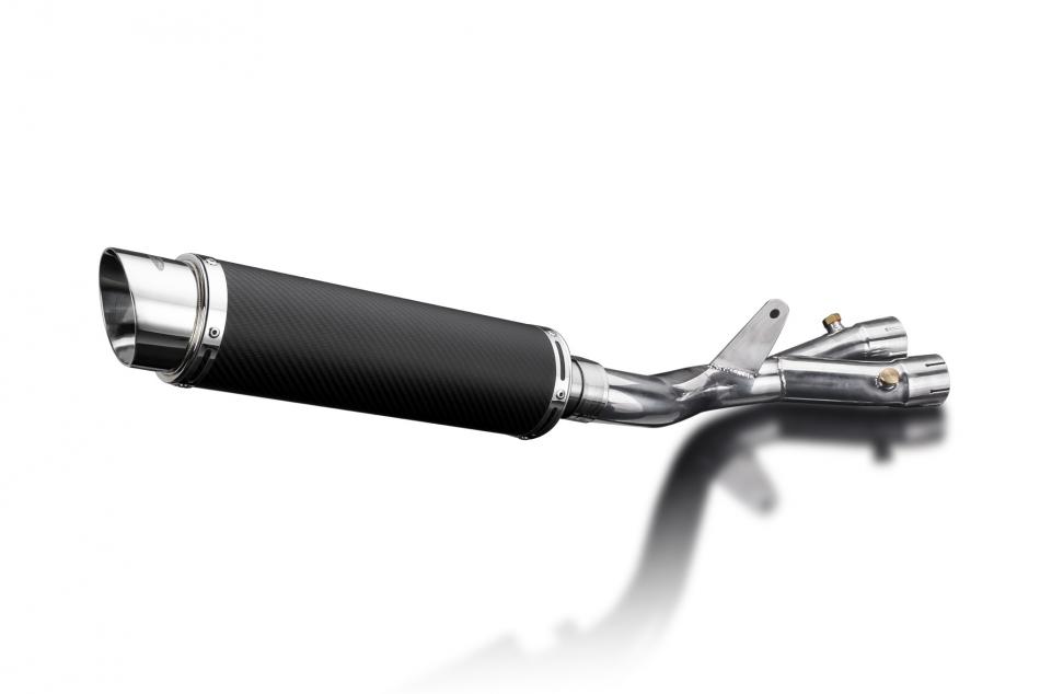 Yamaha MT-10 MT10 2016-2021 350mm Round Carbon Exhaust Silencer Can Kit