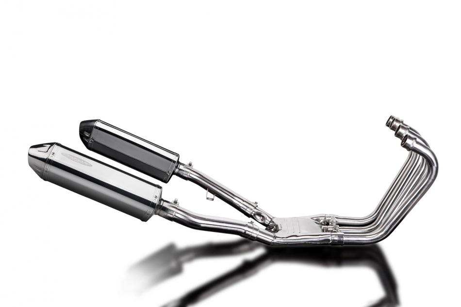 YAMAHA FJ1200 3XW 1991-96 FULL EXHAUST SYSTEM 320mm STAINLESS TRI SILENCERS