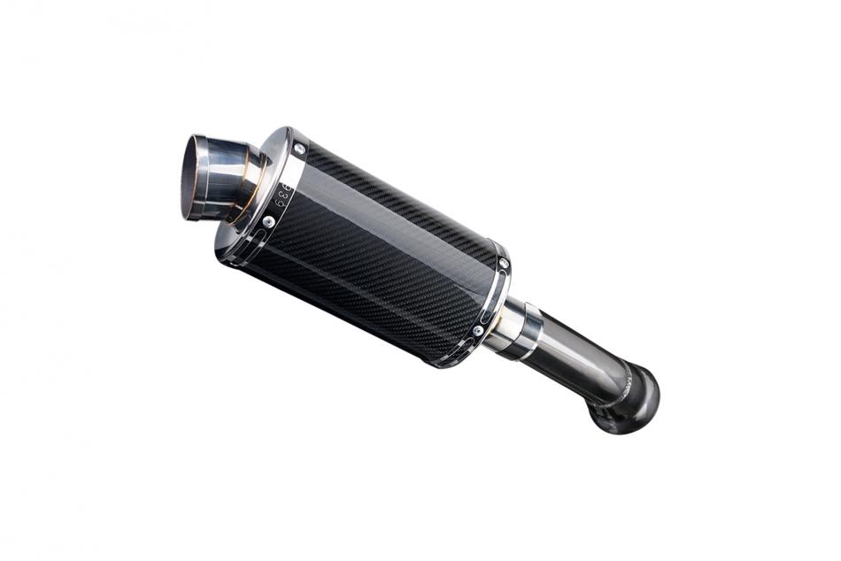 BMW K1300GT 2009-2016 Delkevic 225mm Oval Carbon Exhaust Silencer Can Kit