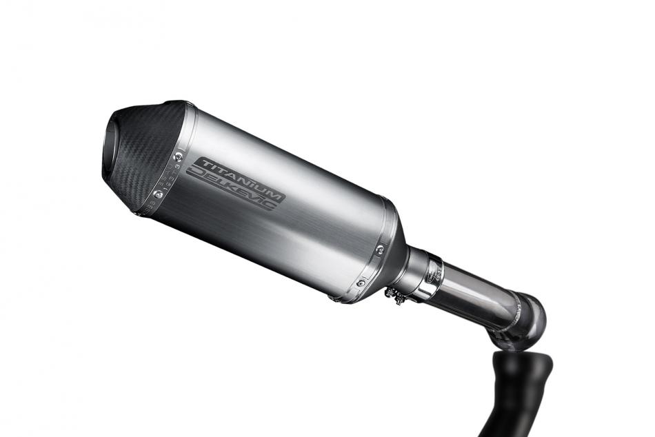 BMW K1300GT 2009-2016 Delkevic 260mm X-Oval Titanium Exhaust Silencer Can Kit